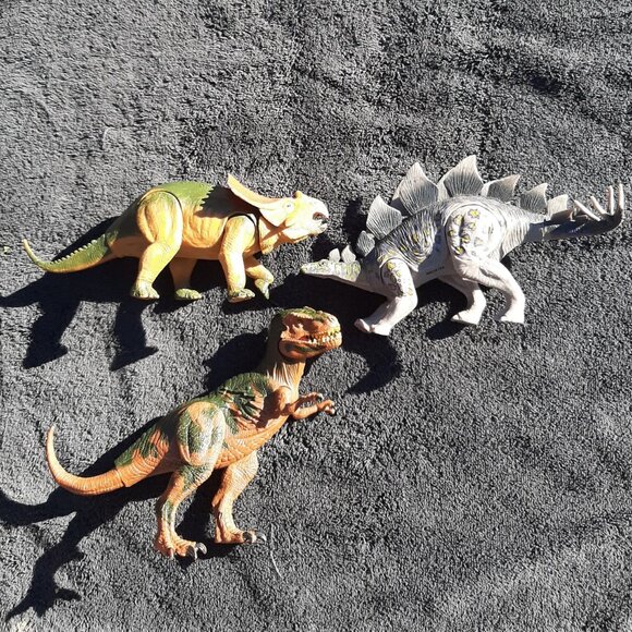 Kid Galaxy Poseable 8" Dino Dinosaur Toy Figure Lot (3) - Picture 4 of 7